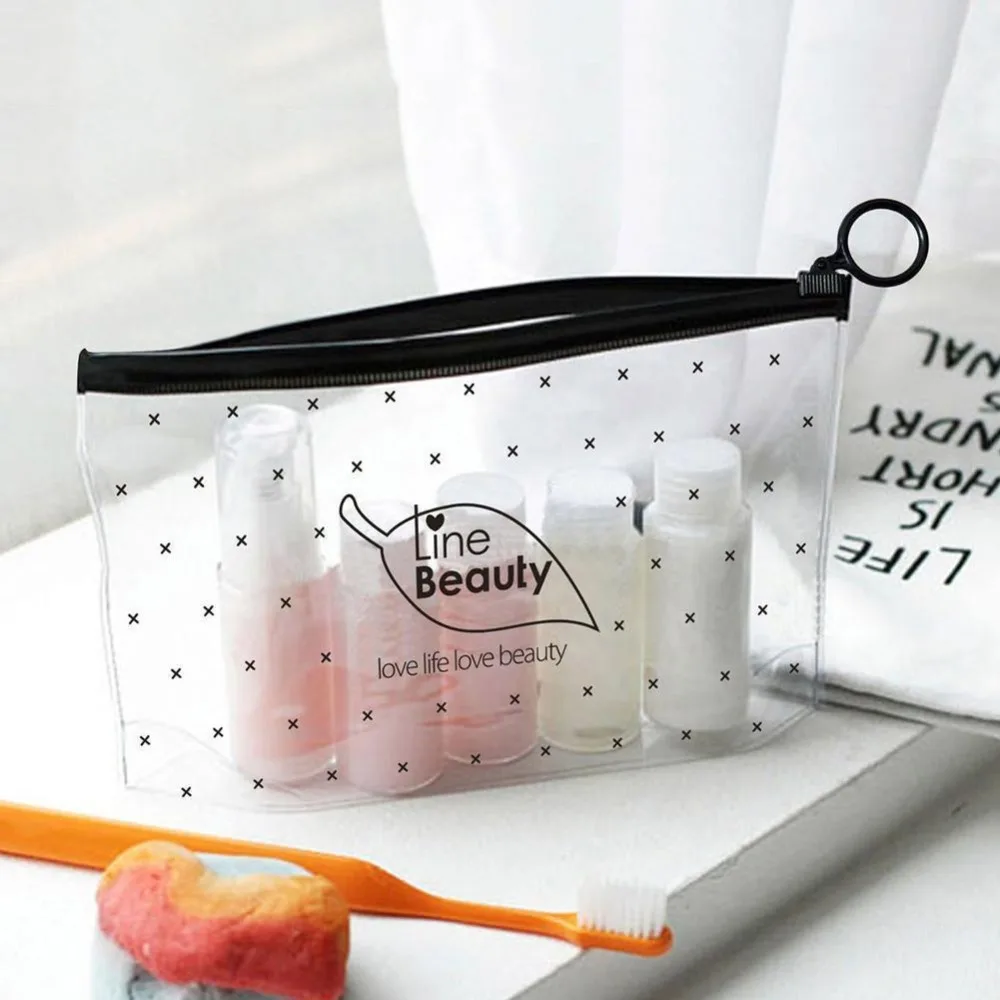 Travel Cosmetic Bags PVC Waterproof Transparent Women Portable Make Up Bag Toiletry Organizer Storage Makeup Bag Wash Pouch Travel Cosmetic Bags PVC Waterproof Transparent Women Portable Make Up Bag Toiletry Organizer Storage Makeup Bag Wash Pouch