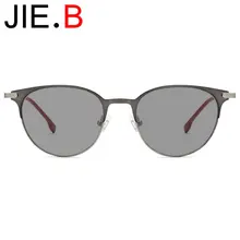 Titanium alloy special hinge round frame women's glasses frame photochromic reading glasses fashion casual multi-function mirror