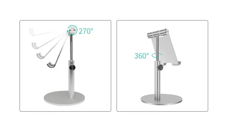 Алюминиевый держатель для мобильного телефона, планшета, подставка для IPad Pro, IPhone X, XS, XR, samsung, huawei, Регулируемый Настольный держатель для мобильного телефона