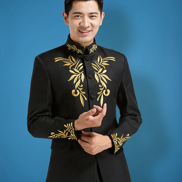 2018 trendy male version of stage collar performance costumes06