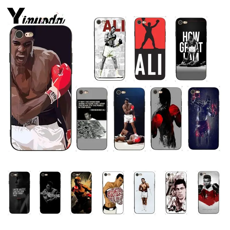 Yinuoda Muhammad Ali бокс Чемпион Новинка чехол для телефона Fundas чехол для iPhone 8 7 6 6S 6Plus X XS MAX 5 5S SE XR Fundas Capa