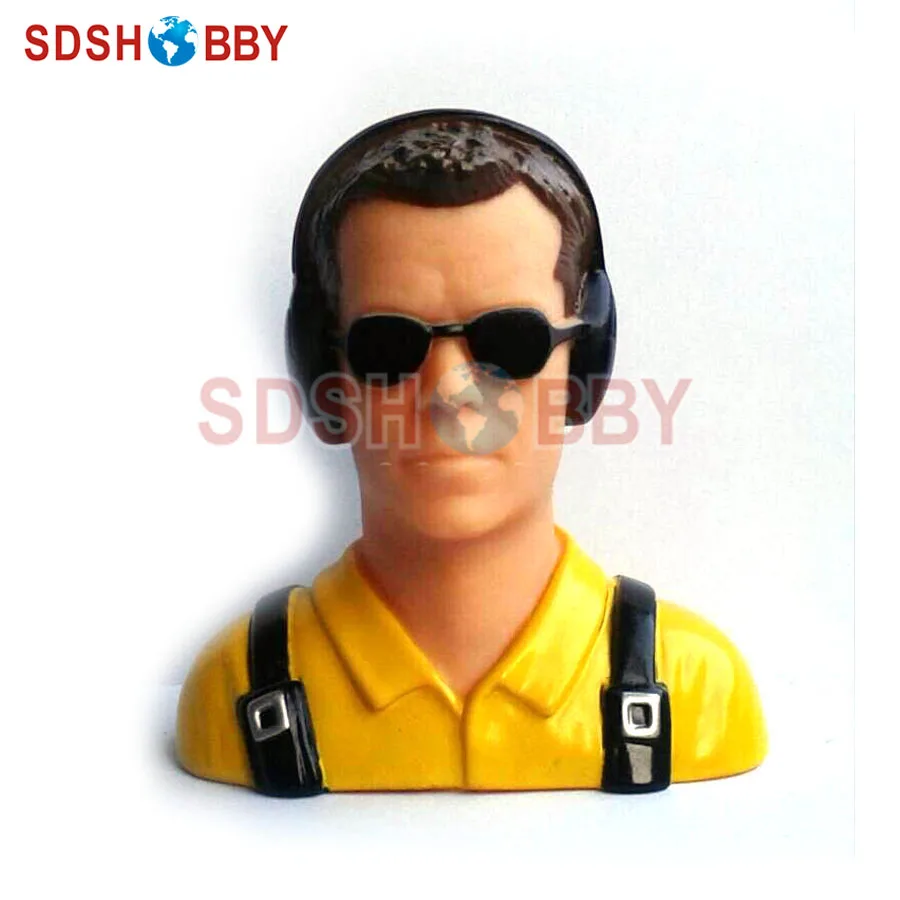 

1/6 Scale Pilot Statues/Pilot Portrait Toy (James) L68*W40*H72mm for RC Airplane