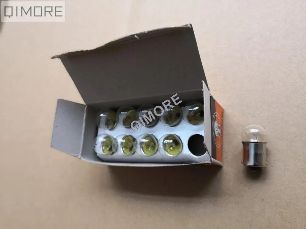 10 шт. лампа для мопеда и мотоцикла чистый сигнал поворота G18 12V10W BA15S R10W|bulb ba15s|bulb