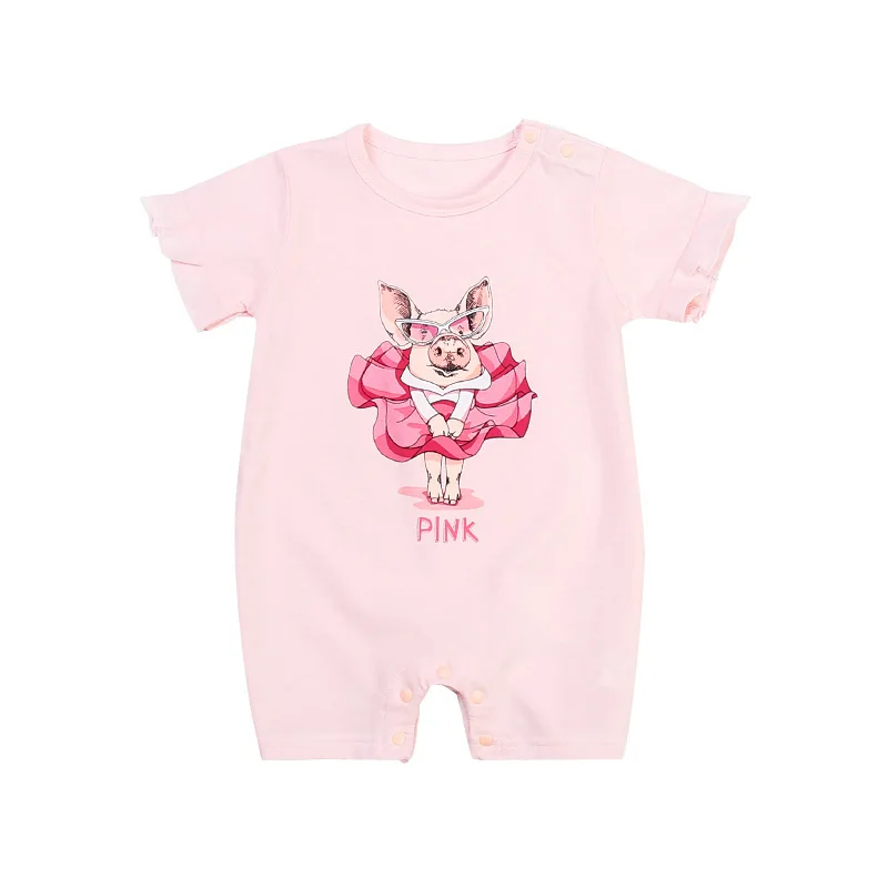 Комбинезон для новорожденных одежда тонкая летняя одежда с короткими рукавами