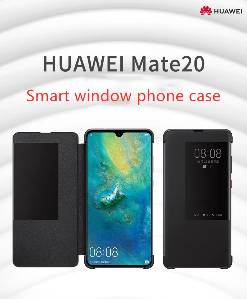 HUAWEI mate 20 Pro чехол Официальный умный вид Защитная крышка HUAWEI mate 20 чехол окно Флип Кожа mate 20 крышка
