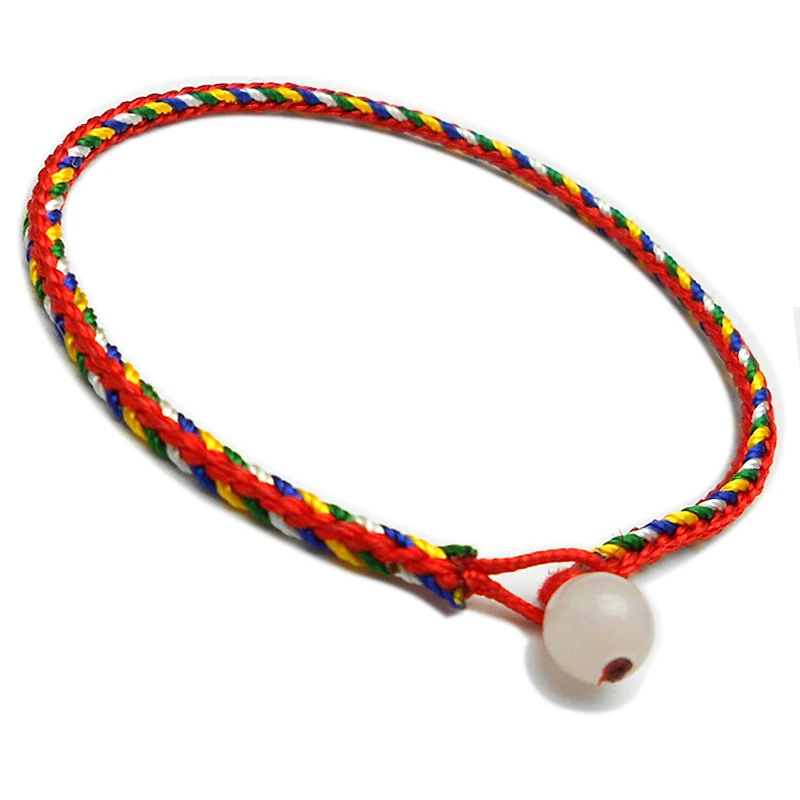Bracelet Handmade Jewelry Multicolor Rope Adjustable String Lucky