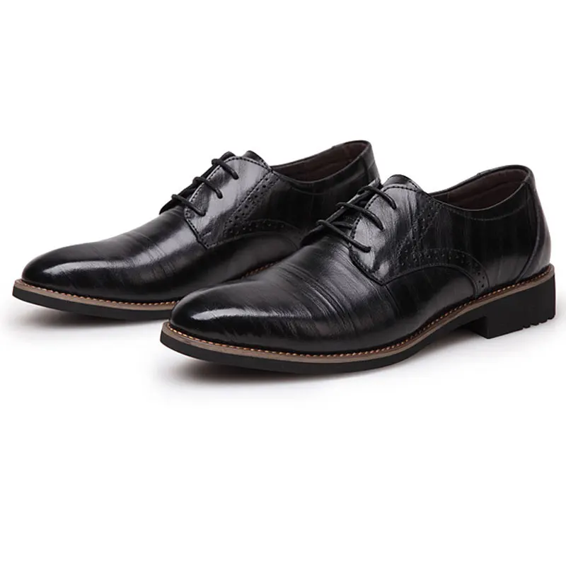blue Qualité Mode D'affaires Black Lace Split Casual yellow Xmp367 Tangnest brown Cuir En Hommes Homme up Appartements Oxford Chaussures De 2018 Bullock Brown Haute HqtYRv