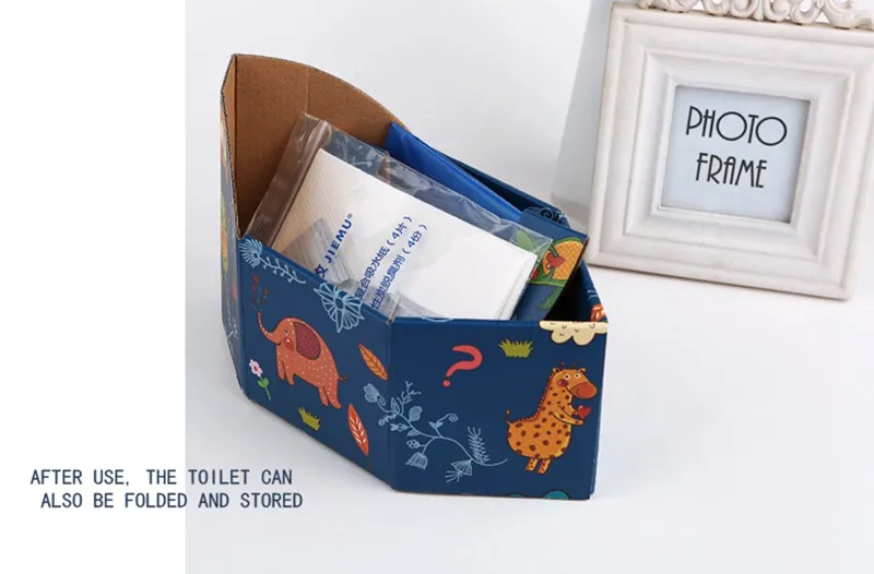MOTOHOOD Paper Foldable Children Potty Toilet Training Potty Adult Newborn Portable Toilet Trainers Kids Urinals Boy Girls   (12)
