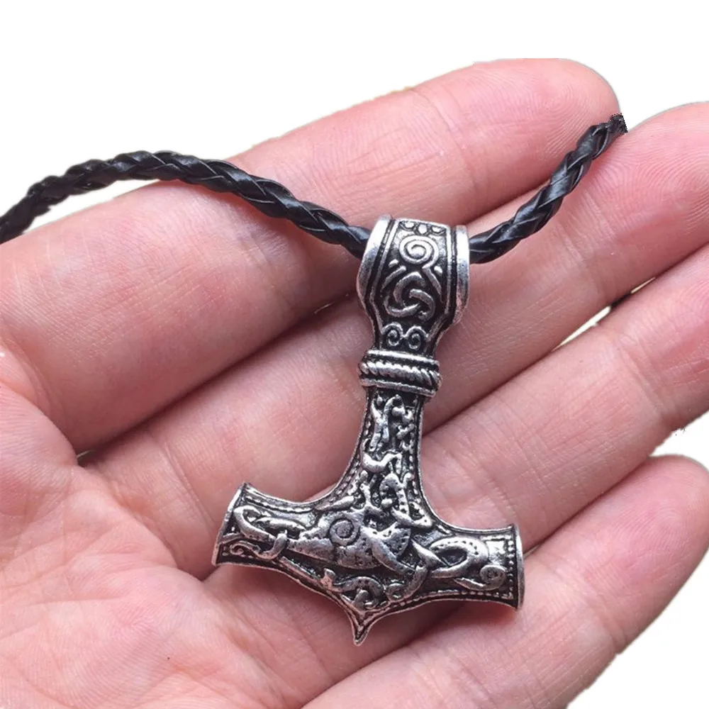 Thor Hammer Mjolnir Viking Amulet 