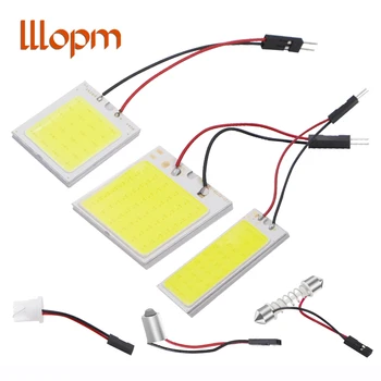 

T10 W5W C5W Festoon BA9S 3 Adapter 24 36 48 Chips COB LED Auto Panel Light Reading Bulb Car Interior Map Dome Lamp Super White