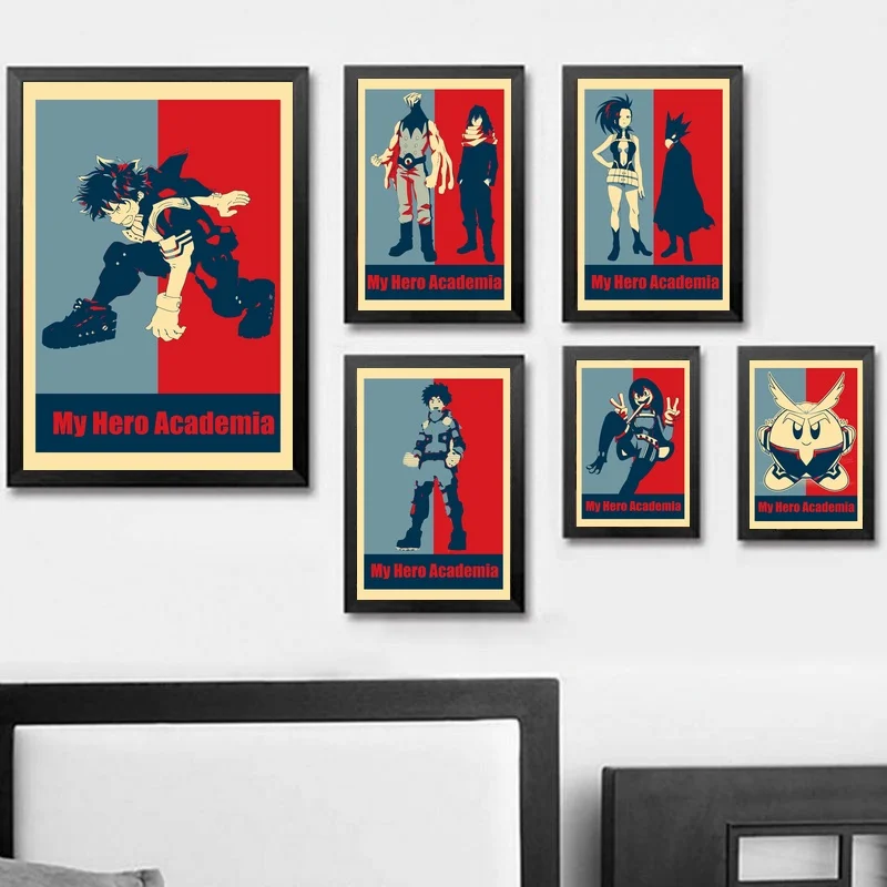 My Hero Academia Pop Art Wall Paint Canvas Prints Poster Oil Paintings No Frame With Free Shipping Worldwide Weposters Com