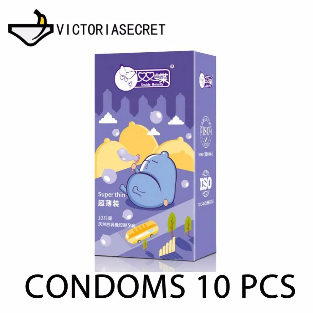 10 Pcs Slim Penis Condoms Slim Penis Sleeve Dick Condom For Men Sex Toys Erotic Adult Game Delay Cock Ring Dildo Sex Shop kondom