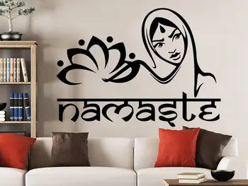 

Namaste Wall Decal Mandala Lotus Flower Lotus Yoga Wall Stickers Decor