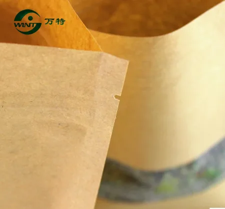 14*20CM Kraft Bag W/ Window Craft Paper Zipper Ziplock Pack Pouch Party Food Tea Nuts Snack Packaging Flat Bags