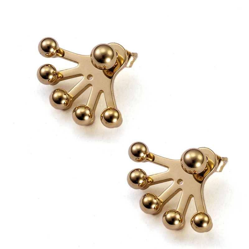 Крутые золотые бусины очаровательные серьги-гвоздики, блестящие снежинки для девочек Повседневные Вечерние серьги для женщин женские ювелирные изделия подарок