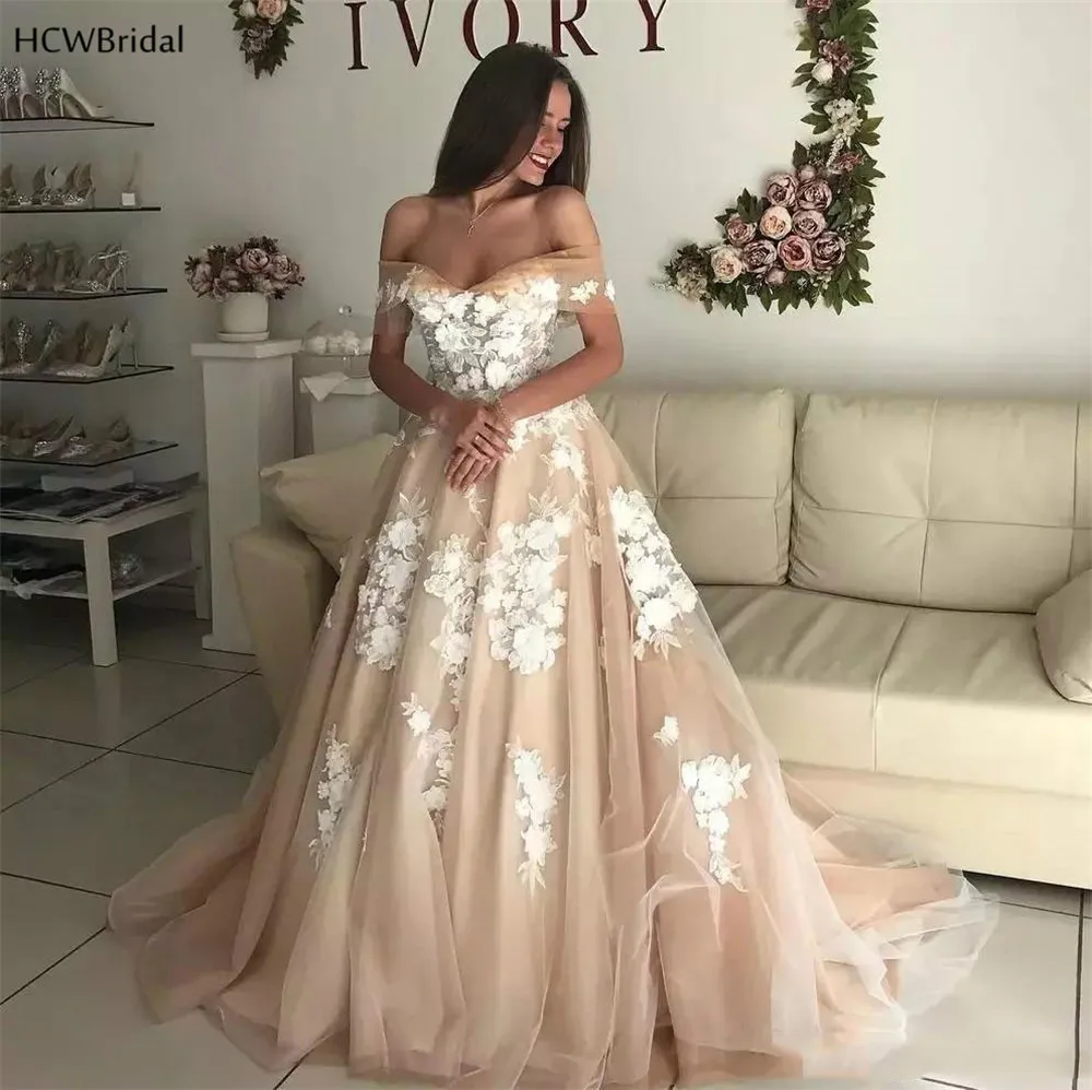 Индивидуальный заказ 2019, свадебные платья с длинными рукавами, v-образный вырез, аппликация принцессы, тюль, свадебное платье, Vestido De Noiva Robe De
