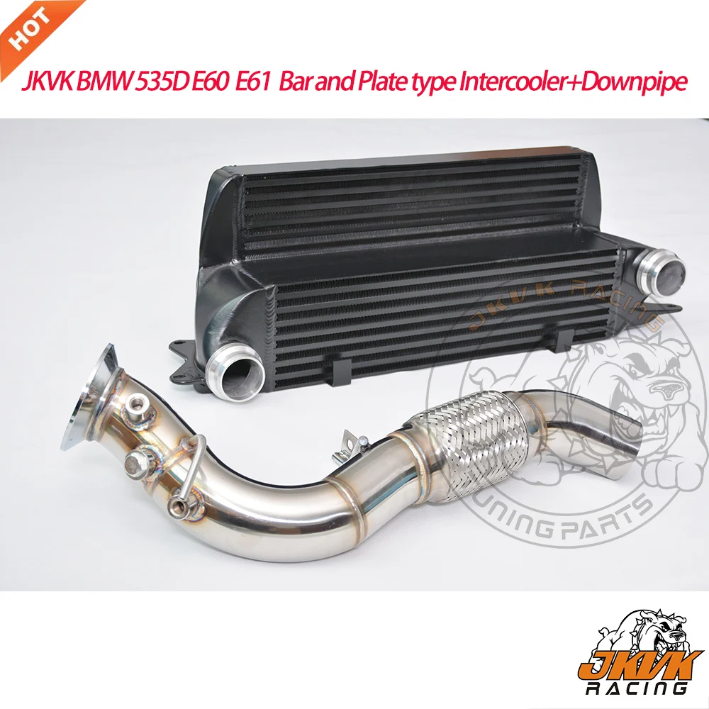 JKVK RACING 535D E60 E61 2004-2010 бар и пластинчатый интеркулер+ водопроводный 35HP