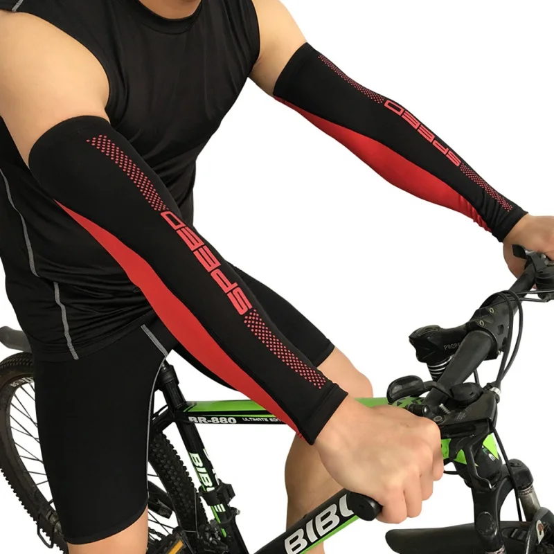 Summer Running Cycling Arm Warmers UV Sun Protection Sleeve Cover Spider Web