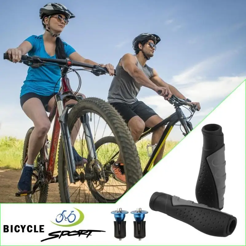 G55 Plus 1 Pair MTB Mountain Folding Bike Bicycle Anti-skid Rubber Handlebar Cover Grips Cycling Accessories Tools