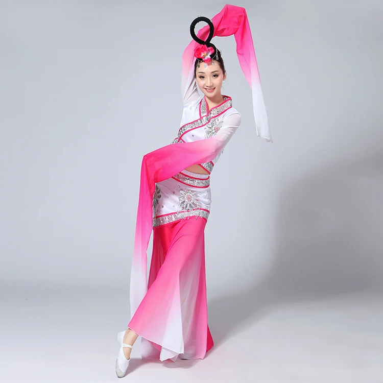 Новый Традиционный китайский народный танец костюм Императорского для выступления одежда древних костюм феи Классическая Народная