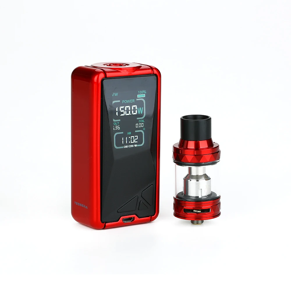 Eleaf Tessera 150 Вт TC Kit wi/ 4 мл Ello TS бак и аккумулятор 3400 мАч макс. Выход большая мощность