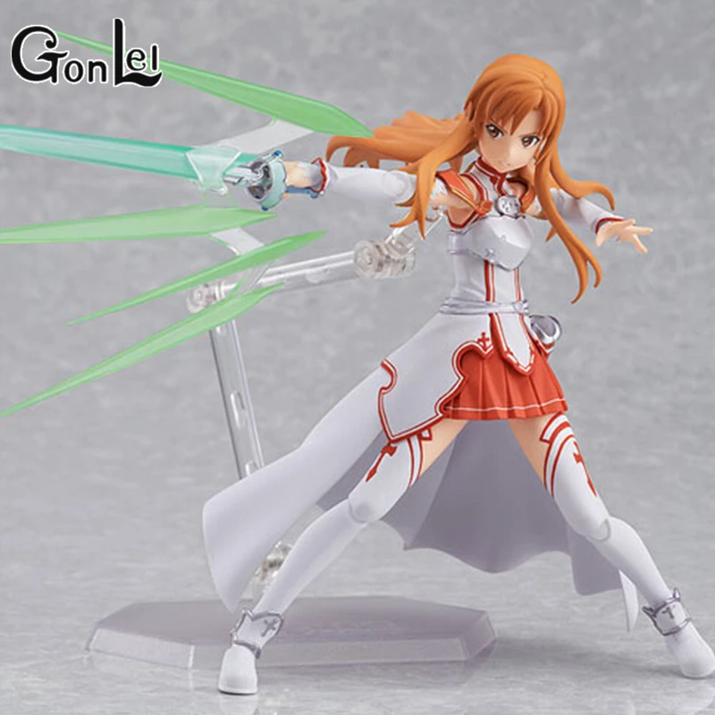 

GonLeI Anime sword art online Figma178 Yuuki Asuna sao new PVC Action Figure Collection Model Toys Doll 15cm Free Shipping SA454
