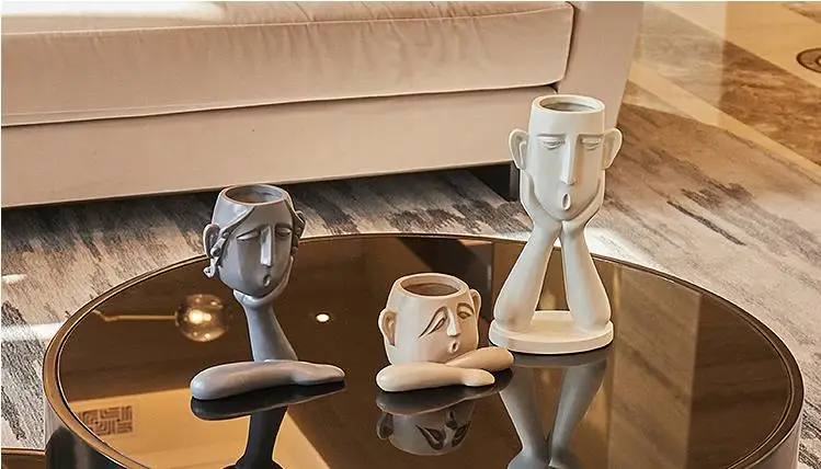 Креативный персонаж Аватар ремесла, домашние настольные украшения, также может быть использован в качестве вазы