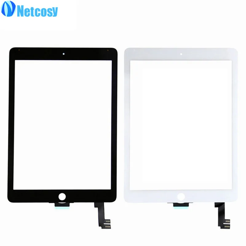 

Netcosy 5pcs/Lot For ipad 6 A1567 A1566 Touch glass Screen Digitizer Panel for iPad Air 2 TouchScreen Repair for ipad Air2