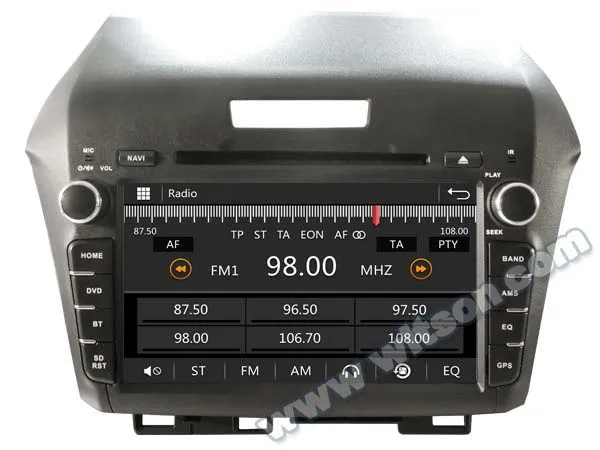 Top 8" Special Car DVD for Honda Jade 2013-2017 with External Tire Pressure Monitoring System Support & Front DVR Camera Support 1