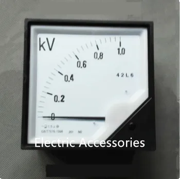 

Pointer AC Voltage Ammeter 42L6 1KV 1000V 120*120mm DJ Equipment Accessories