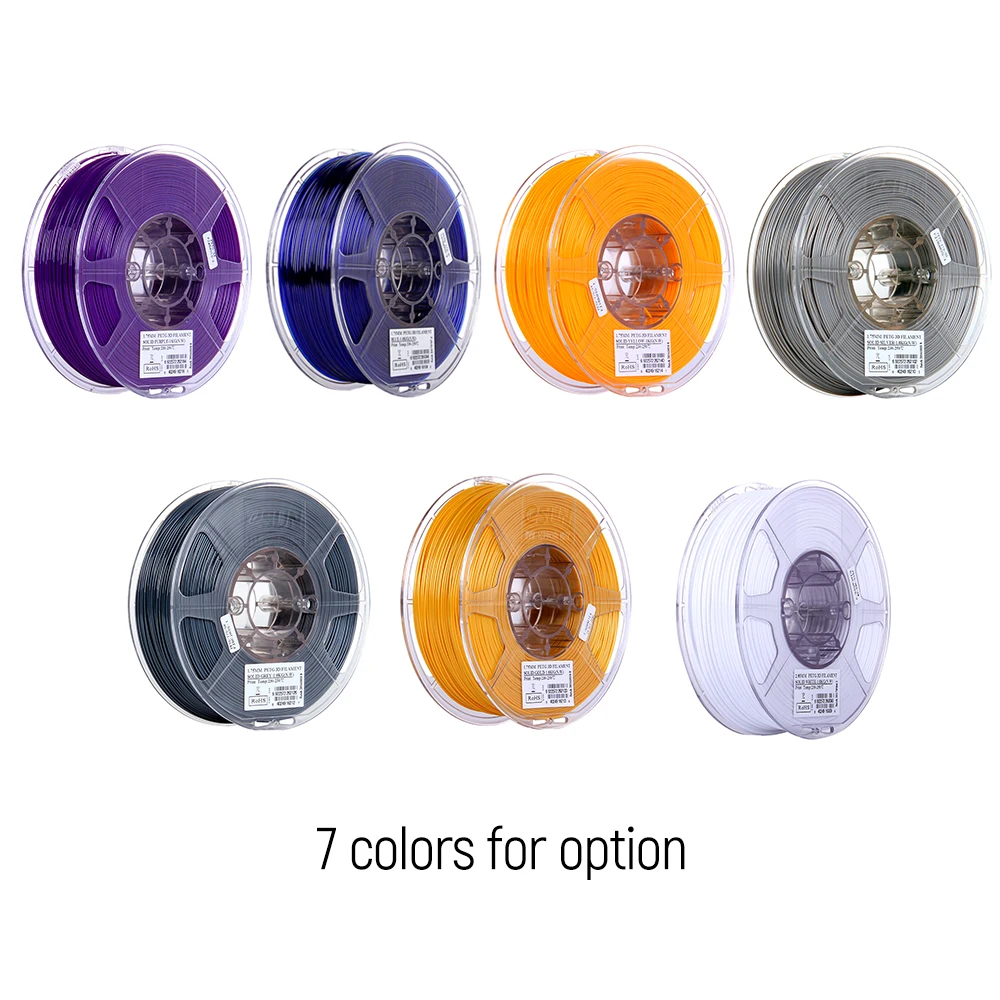 Spool Material Minen Solide Gelb Verbrauchs Fabriken Und Minen Schlussverkauf Esun Optional Verschiedene Farben Petg 1,75mm 3d Drucker Filament 1 Kg 2.2lb