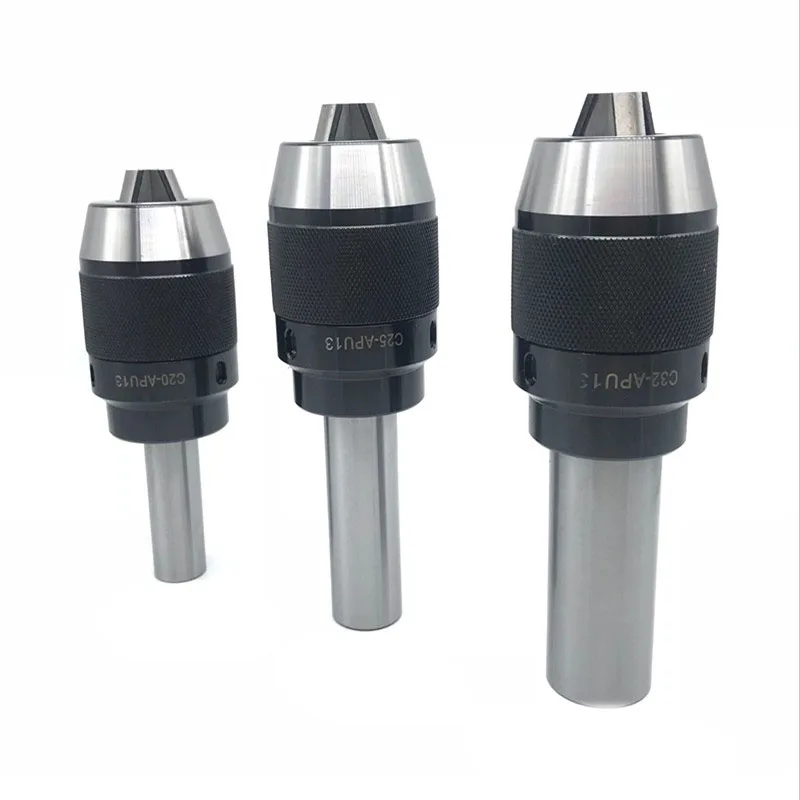 

C20-APU13 (1-13MM) C25 APU16 (1-16MM) straight shank C32-APU13 APU16 Integrated keyless self tight Drill chuck collet