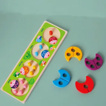 

Children's Wooden Puzzle Children Educational Toys Montessori Early Education 3D Wooden Children Intellectual Development Toys