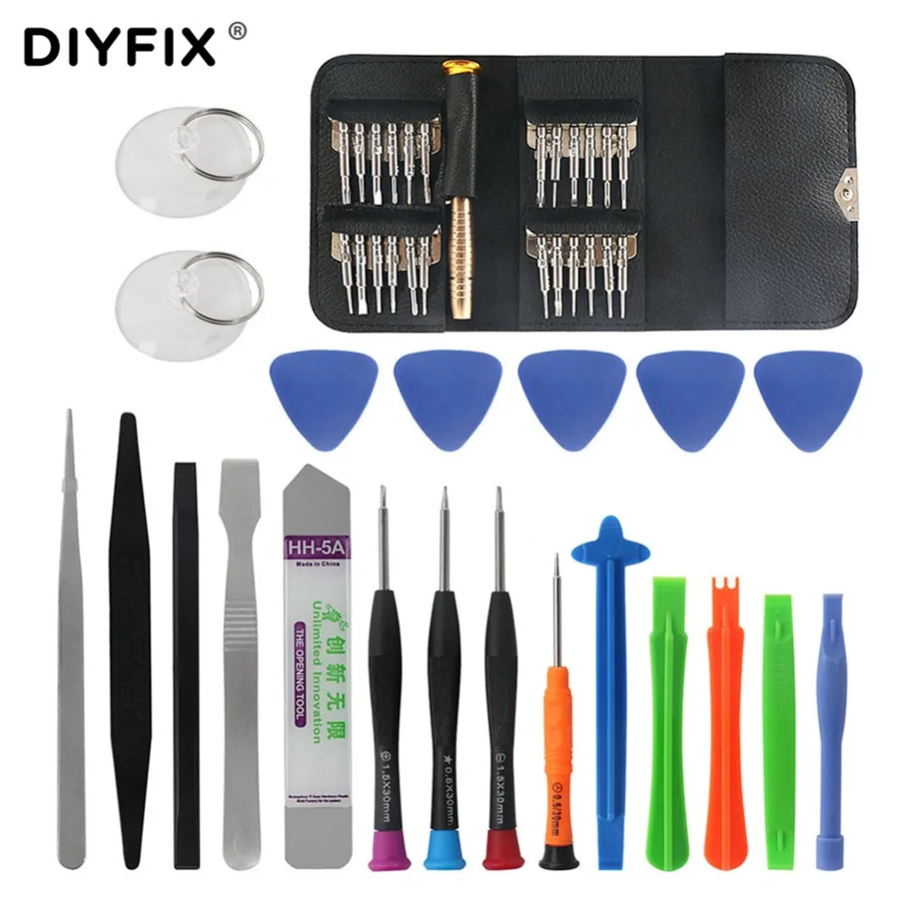 DIYFIX 45 in 1 Mobile Phone Repair Tool Screwdriver Kit for iPhone iPad xiaomi Pry Opening Tablet PC Small Toys Hand Tools Sets
