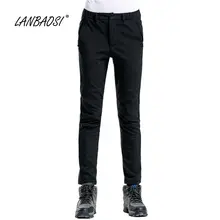 LANBAOSI женские скалолазание мягкие брюки горный туризм спорт на открытом воздухе спортивные Легинсы дышащие тепловые ветрозащитные штаны