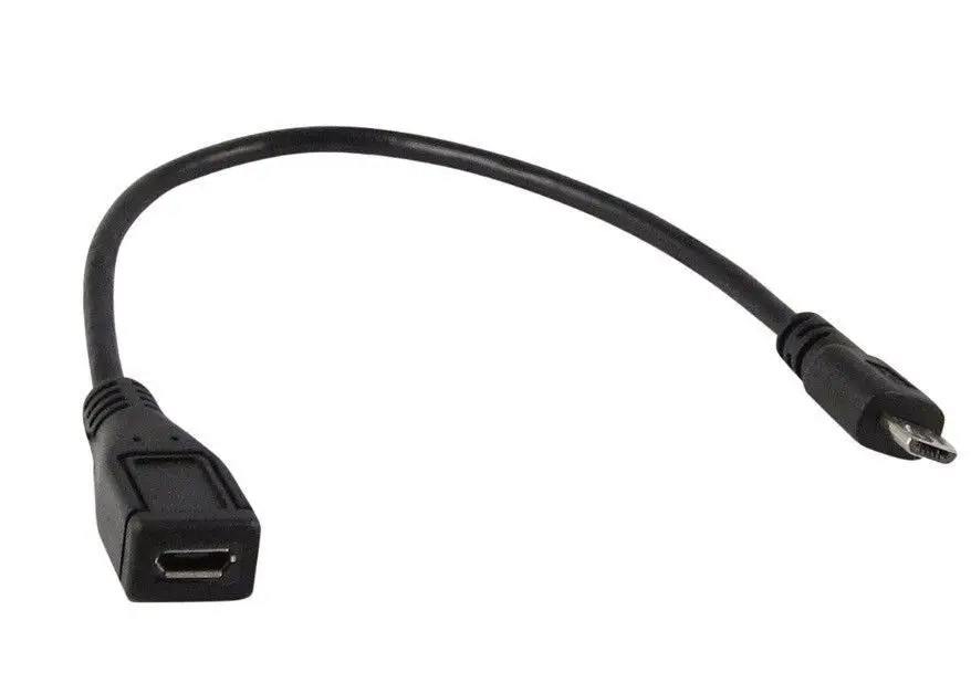 Micro USB Male To 5 Pin Женский удлинитель для синхронизации данных Кабель-переходник для зарядки