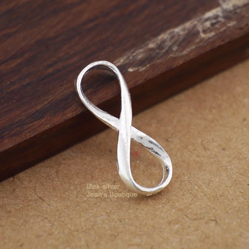 1 шт. Подвеска из стерлингового серебра SIL Infinity Symbol Love Dangle Charm DIY A2342 | Украшения и