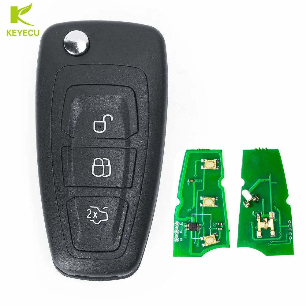 Брелок дистанционного ключа для автомобиля KEYECU 434 МГц 63 + чип Ford Mondeo Focus C Max Grand Galaxy S