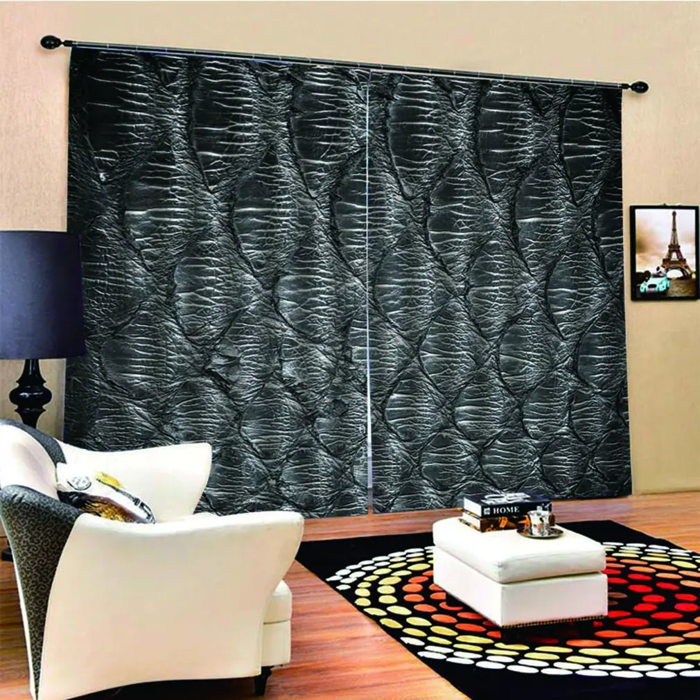 

Anti-mosquito Beautiful High-quality Fabric Exquisite Design Easy To Clean Fish Scale Shape Printing Curtain 140*100