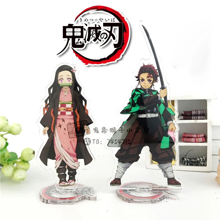 

Japanese Anime Demon Slayer: Kimetsu no Yaiba Kamado Tanjirou Kamado Nezuko Acrylic Stand Figure Model Desk Decor Cosplay Gift
