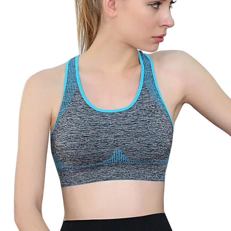 

Women Sports Fitness Gym Bra Tops Women Workout Training Vest Female Workout Top Running Wireless Running Sport Underwear 456