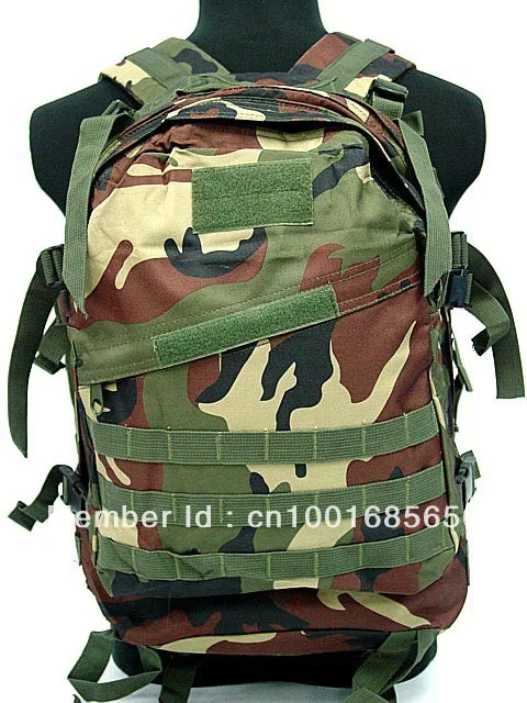 3-день Molle штурмовой рюкзак цифровой полевой камуфляж для пустыни Camo MC CB Камо Лесной OD BK цифровой камуфляж - Цвет: Camo Woodland