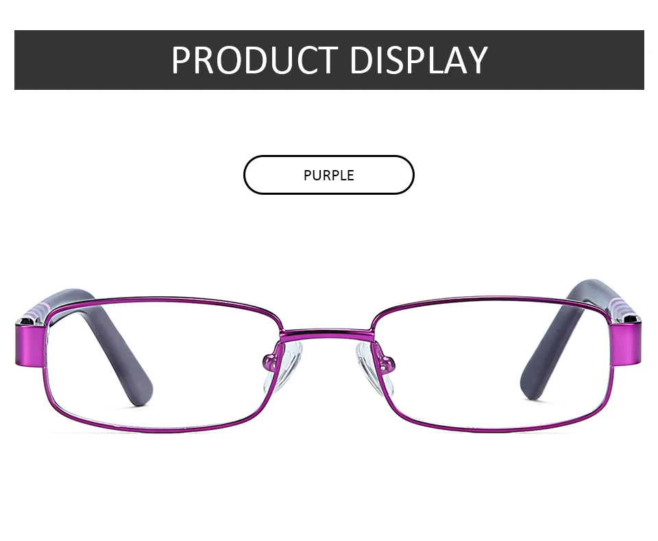 Prescription Glasses Girl Eyeglasses Myopia Progress Prescription Lens Metal Glasses Frame Anti Blue Ray Eyewear (3)