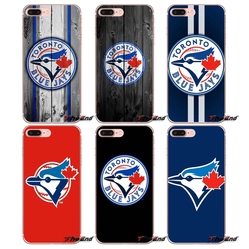 

For Apple iPhone X 4 4S 5 5S SE 5C 6 6S 7 8 Plus 6Plus 7plus 8plus Fundas Coque Baseball Toronto Blue Jays Logo Soft Case