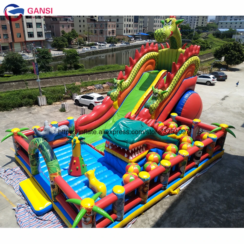 Parque Infantil Dinossauro Jumping Combo inflável brinquedos infláveis para  quintal - China Combo insufláveis tribunal e almofada insuflável de  obstáculos preço