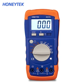 

HONEYTEK Digital Capacitance Meter Capacitor Electronic Capacitance Tester LC Inductance Meter Diagnostic-tool LCD Backlight Tip
