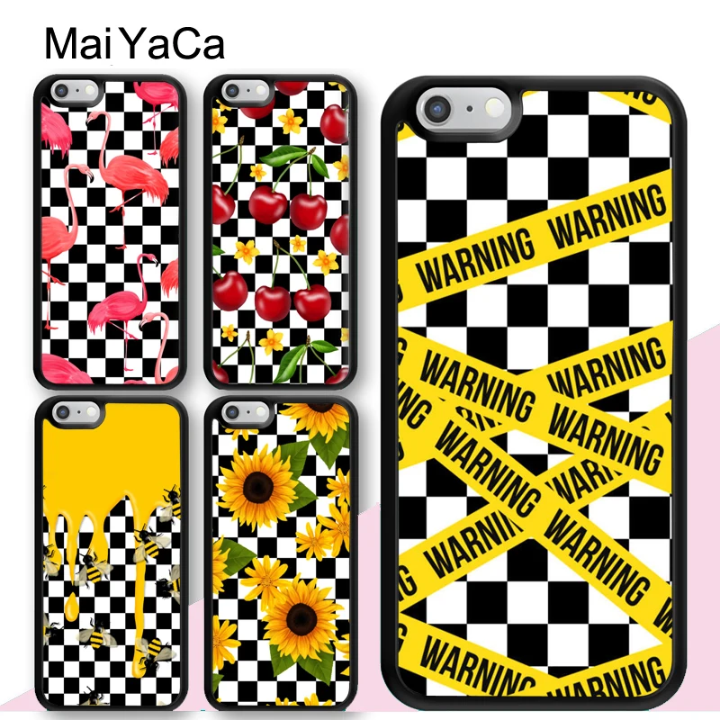 

MaiYaCa Plaid Checked Checkered CHECKERBOARD PATTERNS Soft Phone Cases For iPhone 6 6S 7 8 Plus XS Max XR 5S SE Back Cover Shell