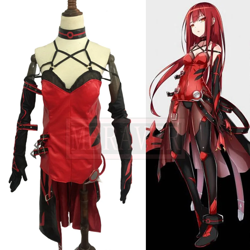 

Elsword Crimson Avenger Elesis Cosplay Costume Custom Made Free Shipping