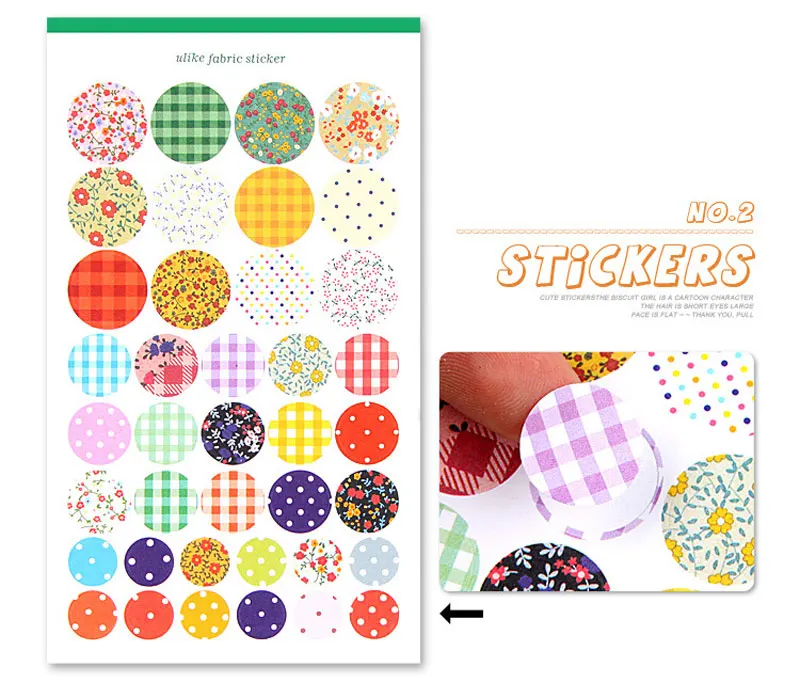 Fashion Multi-Function Photo Album Stickers - Dotted Canvas DIY Paper Sticker 6 Sheets / Set Decorative Diary PA27 | Дом и сад