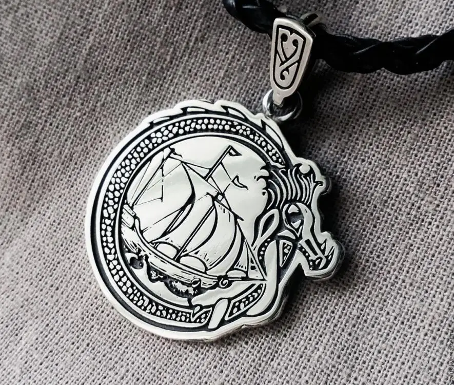 

10pcs wholesale Viking Ship necklace Norse pendant - Long boat - Danish jewelry -Scandinavian -Danes - Viking pendant -Asgard